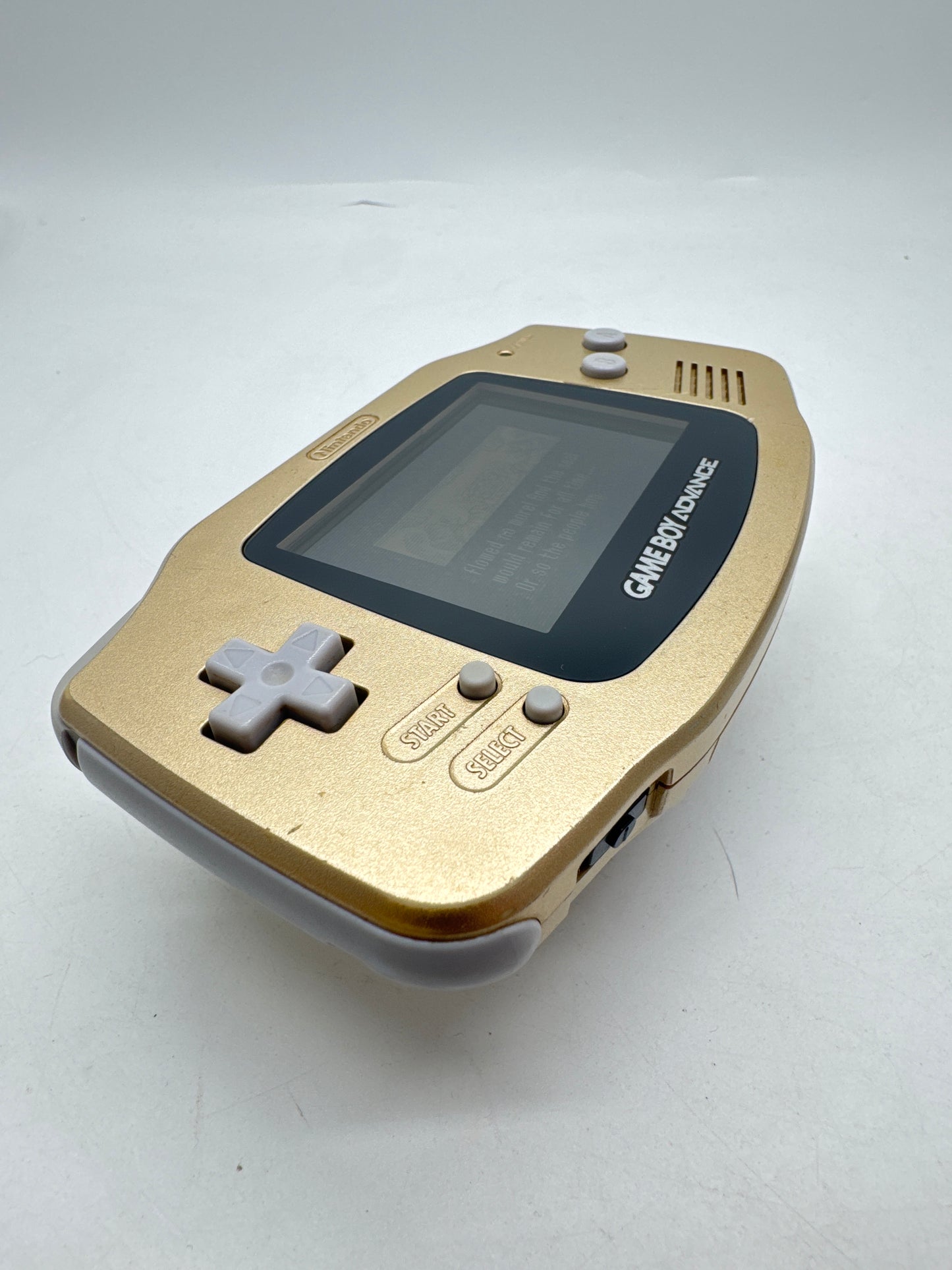 Nintendo Game Boy Advance AGB-001 Gold Console #393