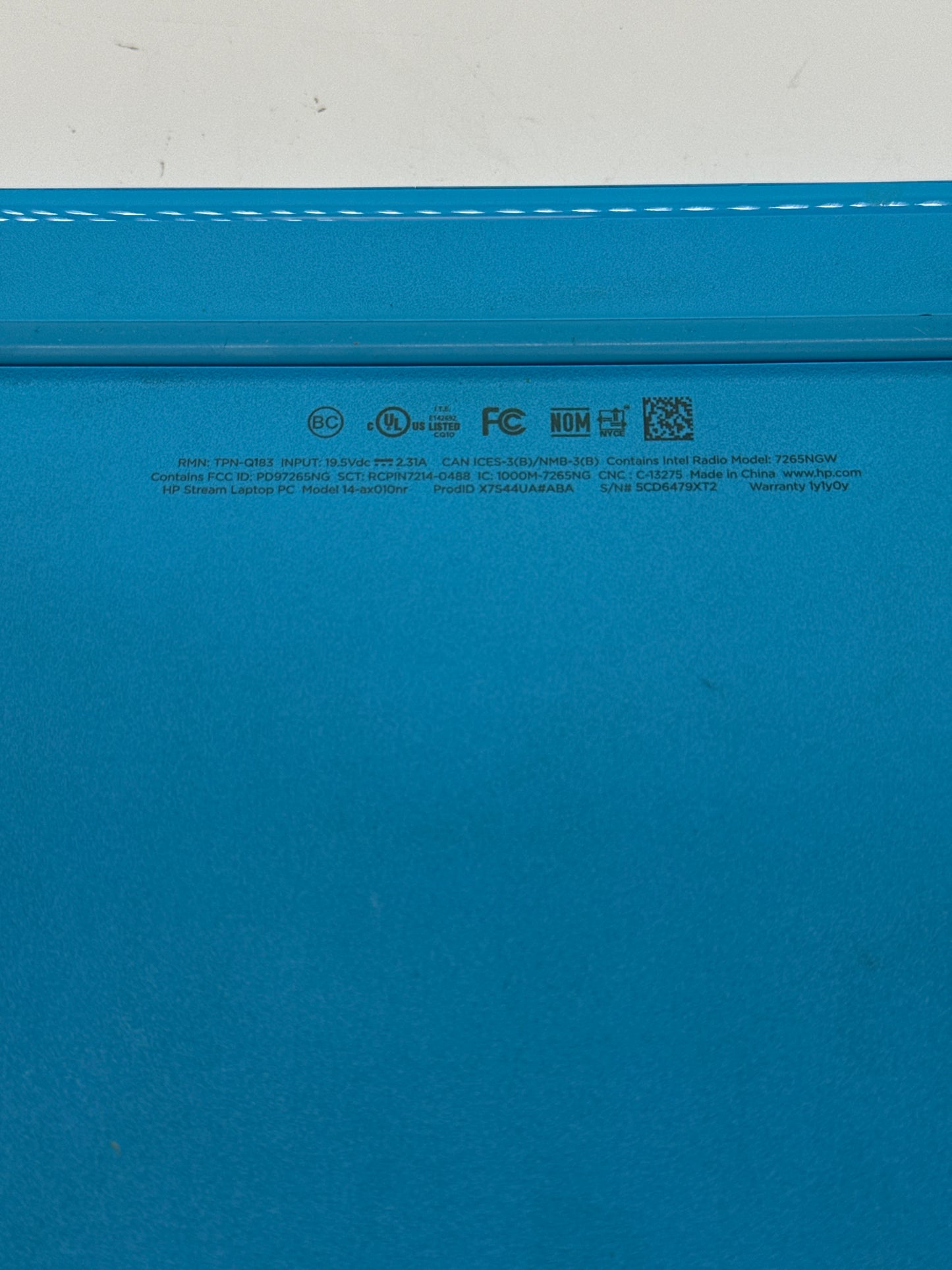 HP Stream 14-ax010hr 14 inch Intel Celeron N3060 4GB 32GB - Read