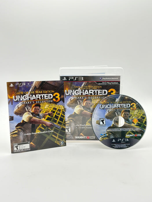 Uncharted 3: Drake's Deception - Game of the Year Edition – PlayStation 3 PS3