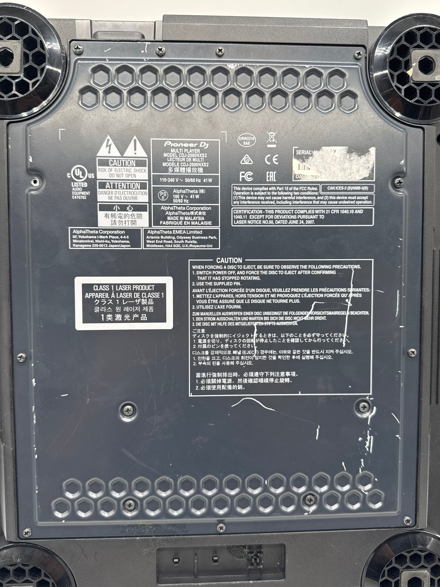 Pioneer DJ CDJ-2000NXS2 Professional Multi-Player - Read!