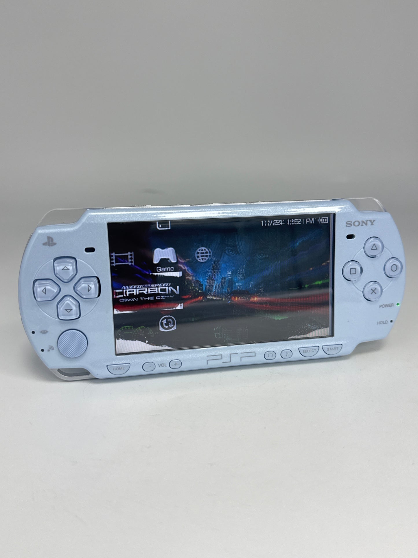 Sony PSP-2001 Felicia Blue Console w/ 1200mAh Battery #93 BAD SCREEN AS IS READ