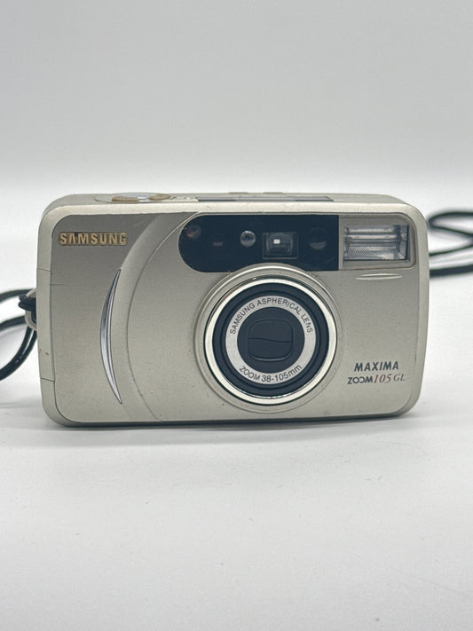 Untested Samsung Maxima Zoom 105GL 35mm Point & Shoot Film Camera