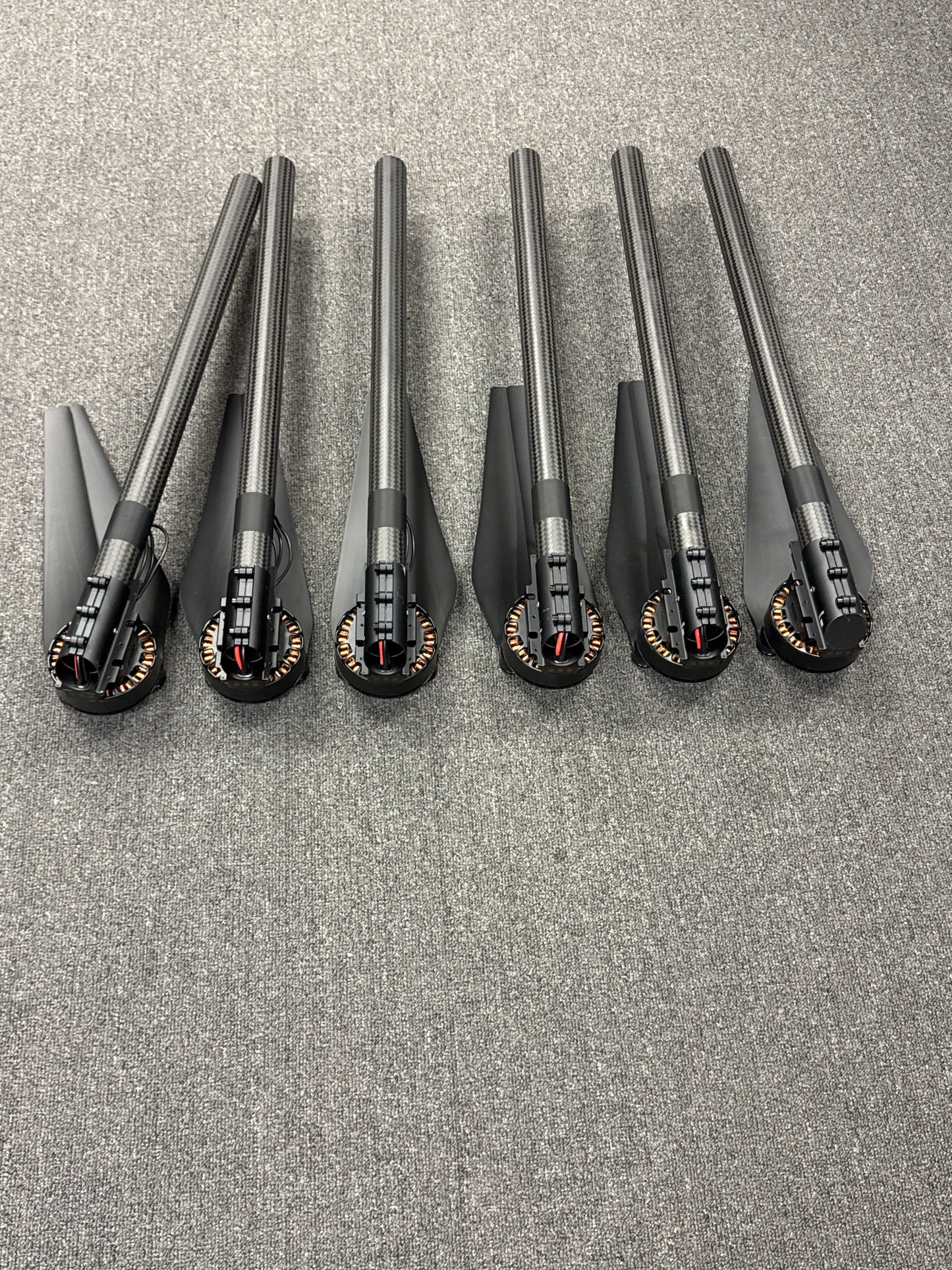 Set of 6 DJI E7000 CCW M12 100-15 KV115 Propulsion System - Untested