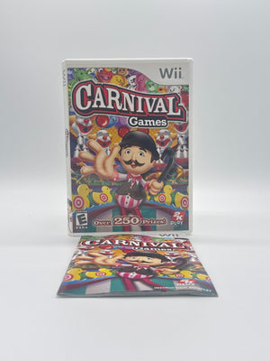 Carnival Games (Nintendo Wii, 2007) - Complete with Manual (CIB)