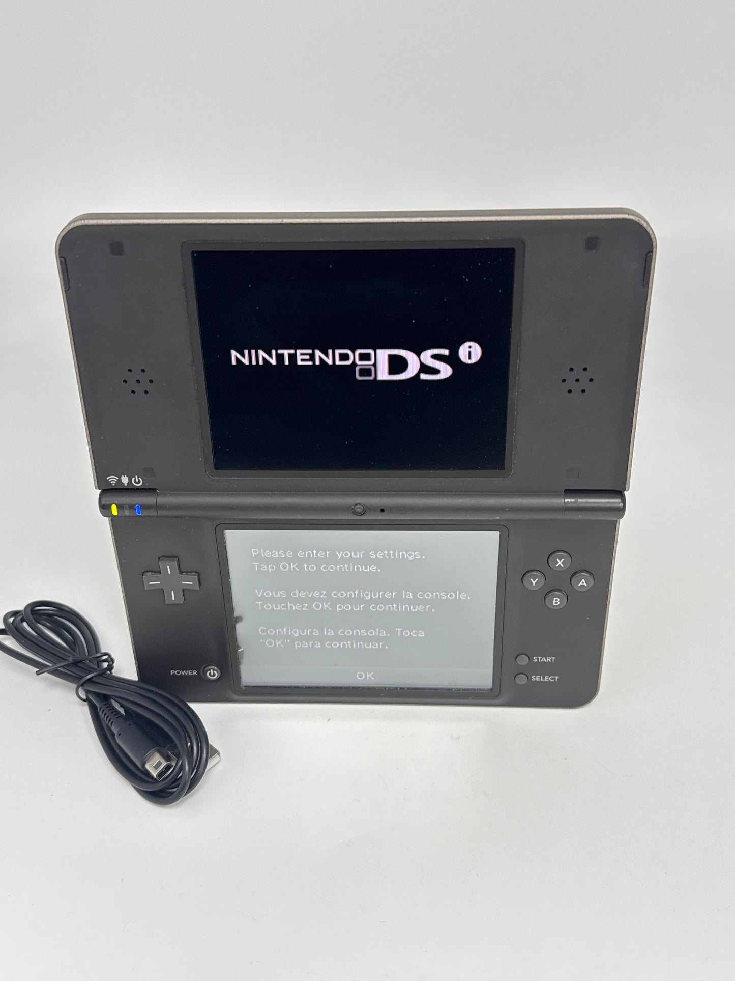 Nintendo DSi LL DS Dark Brown w/ Charger No Stylus Console #17