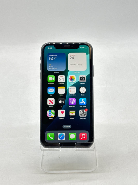 Unlocked Apple iPhone XR A1984 64GB Black 87% Battery Health - Cracked Screen