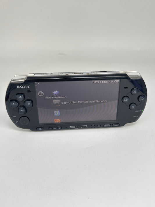 Sony PSP-3000 Black Console #248 w/ 2400mAh Battery 32GB Memory & No Charger