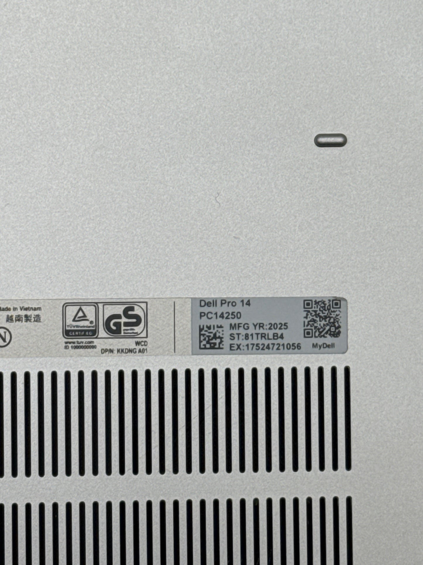 Dell Pro 14 PC14250 14-inch Ultra 7 16GB RAM 512GB Silver Laptop - Used