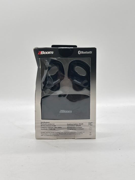 New 2boom Earphones Edge Air Bluetooth - Black