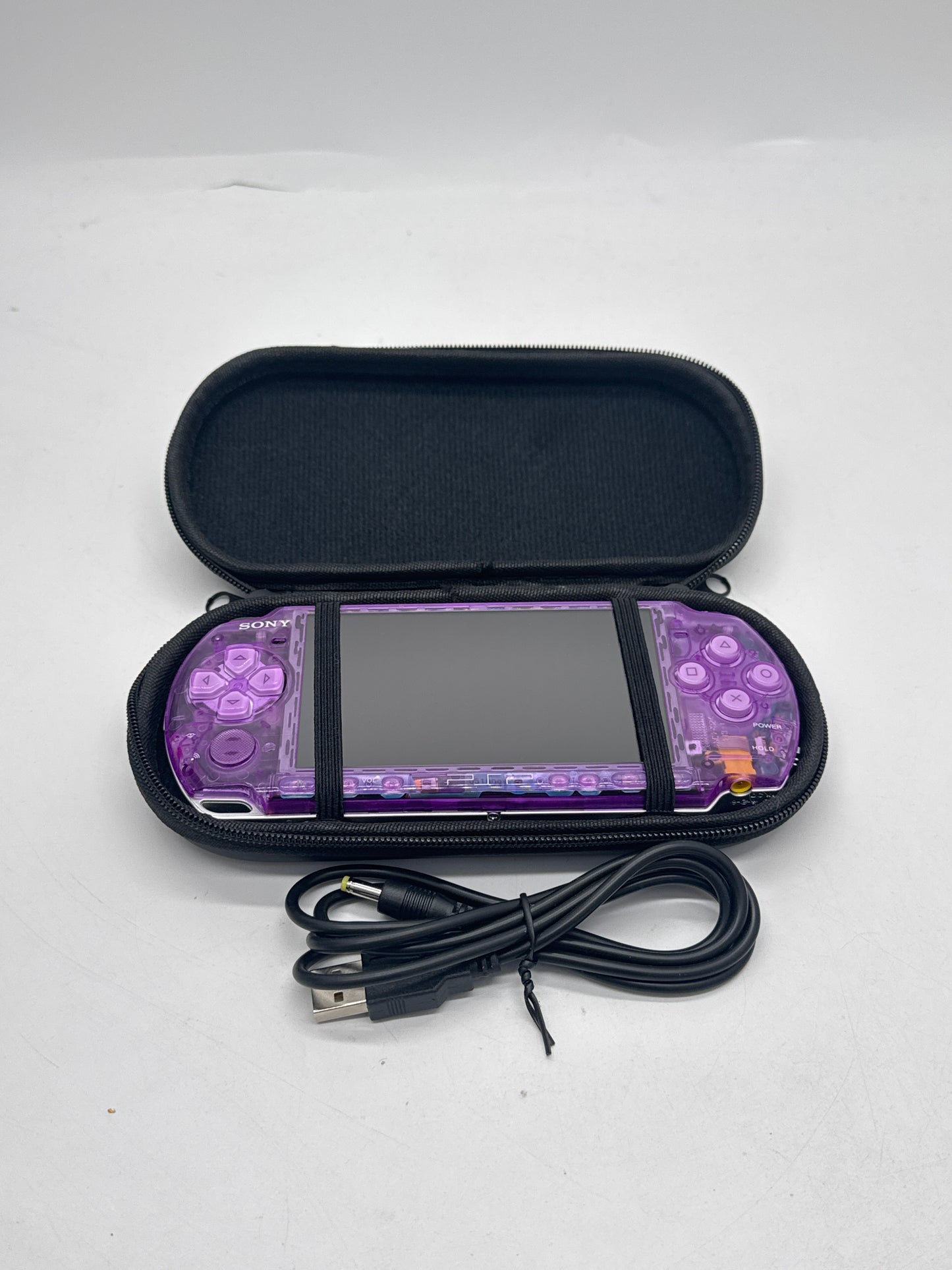 Sony PlayStation Portable PSP-3006 Clear Purple Console Bundle #334