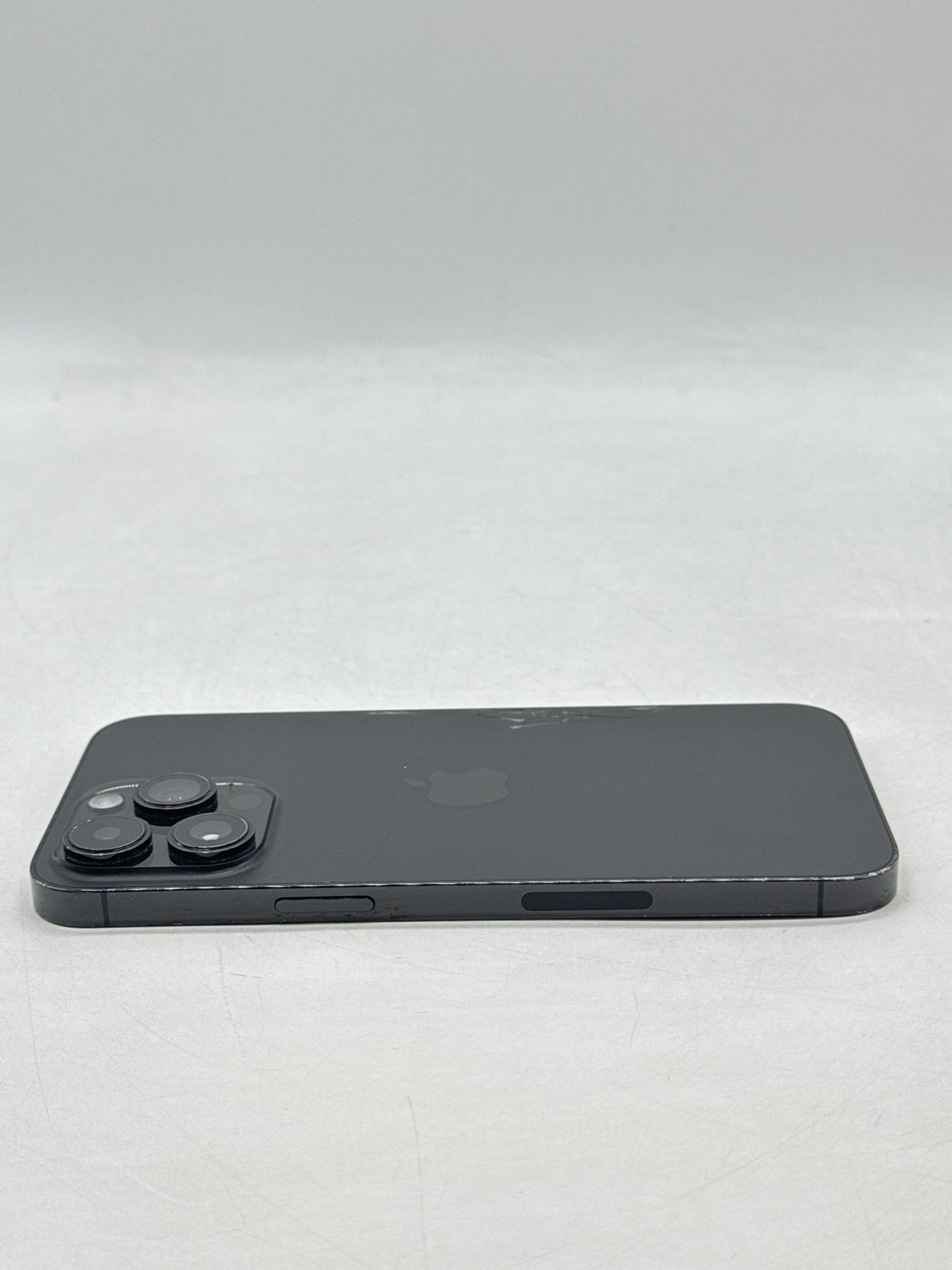 Unlocked Apple iPhone 14 Pro Max A2651 128GB Space Black - Cracked Back Read!