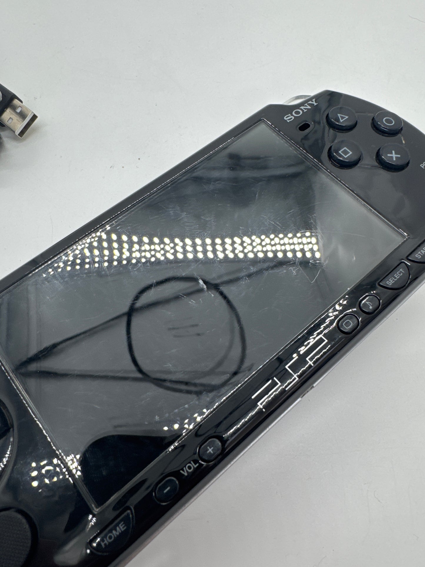 Sony PSP-2000 Piano Black Console #80 w/ Charger & 2400mAh Battery