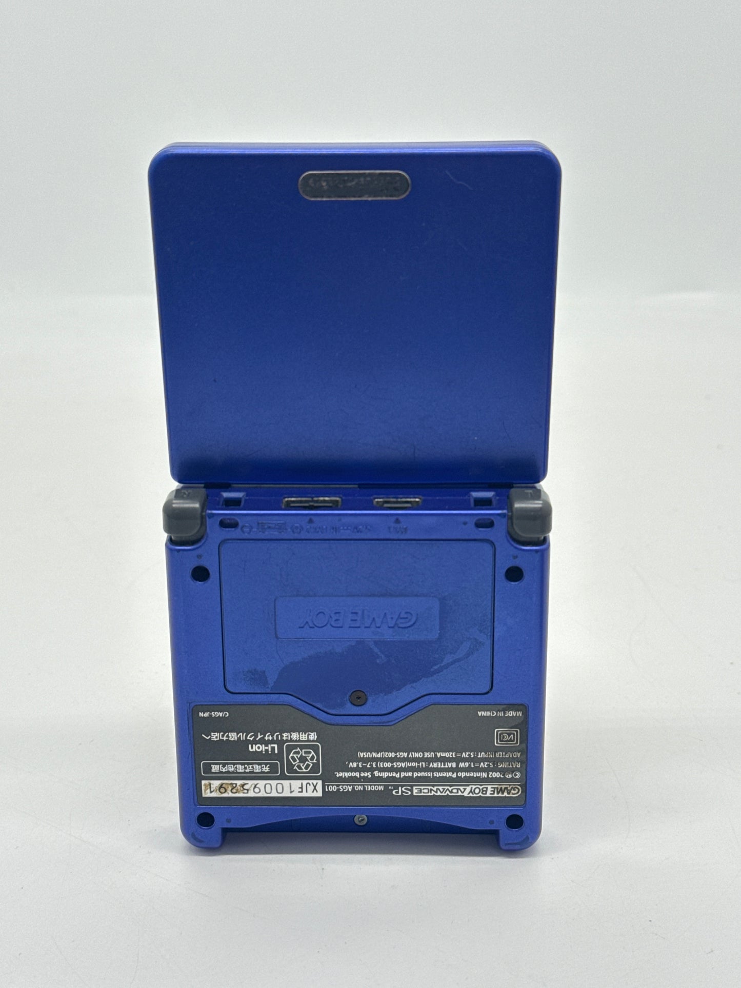 Nintendo Game Boy Advance SP AGS-001 Blue Console #655 w/ Charger