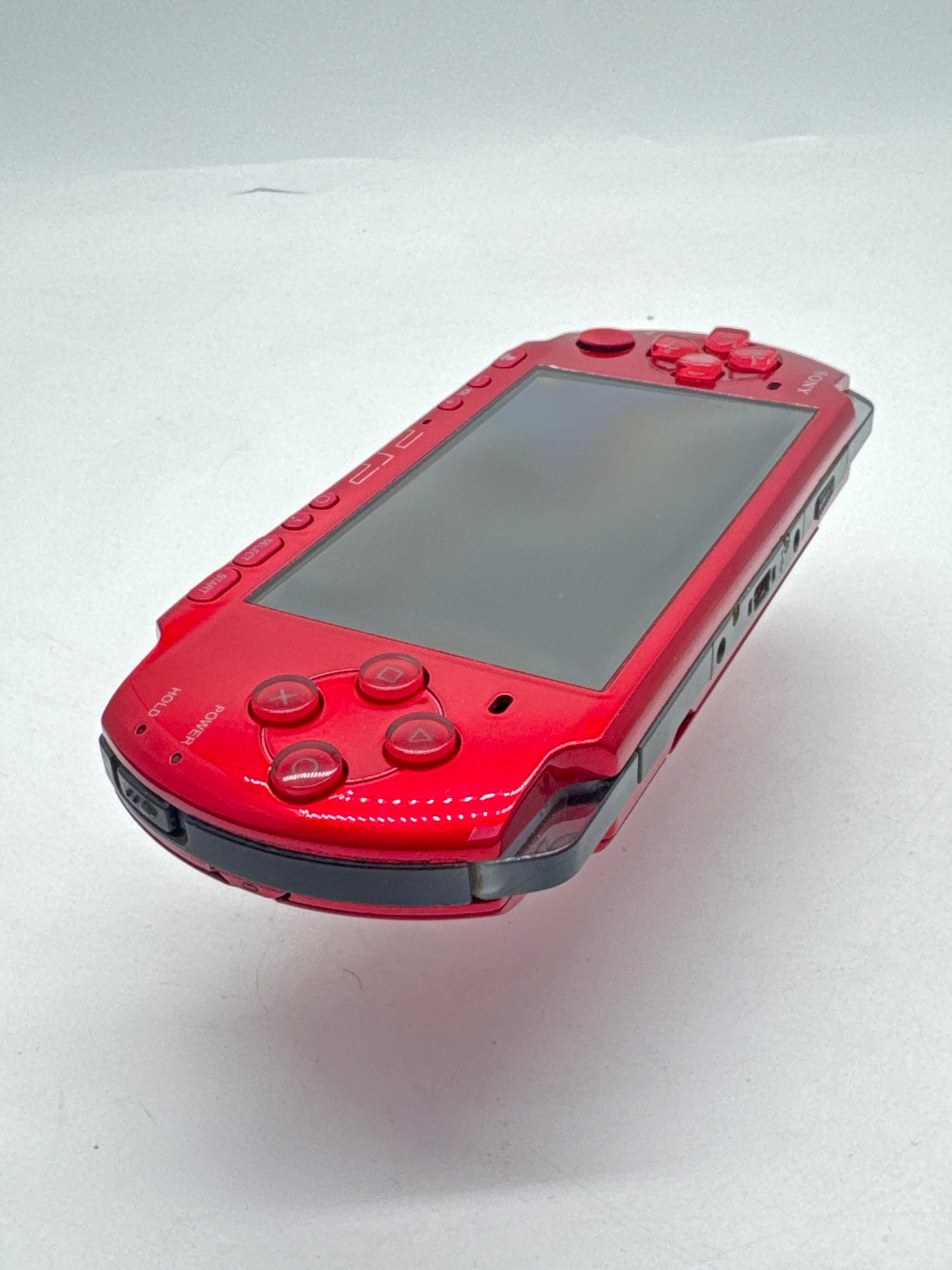 Sony PlayStation Portable PSP-3000 Red Console #366 w/1200mAh Battery