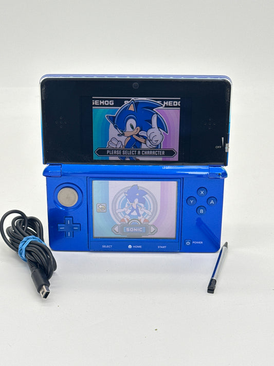 Nintendo 3DS CTR-001(JPN) Blue Console #424 w/ Stylus & Charger