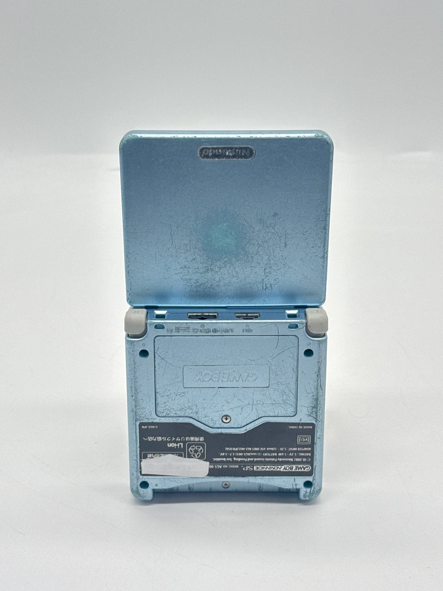 Nintendo Game Boy Advance SP AGS-001 Blue Console #649 w/ Charger