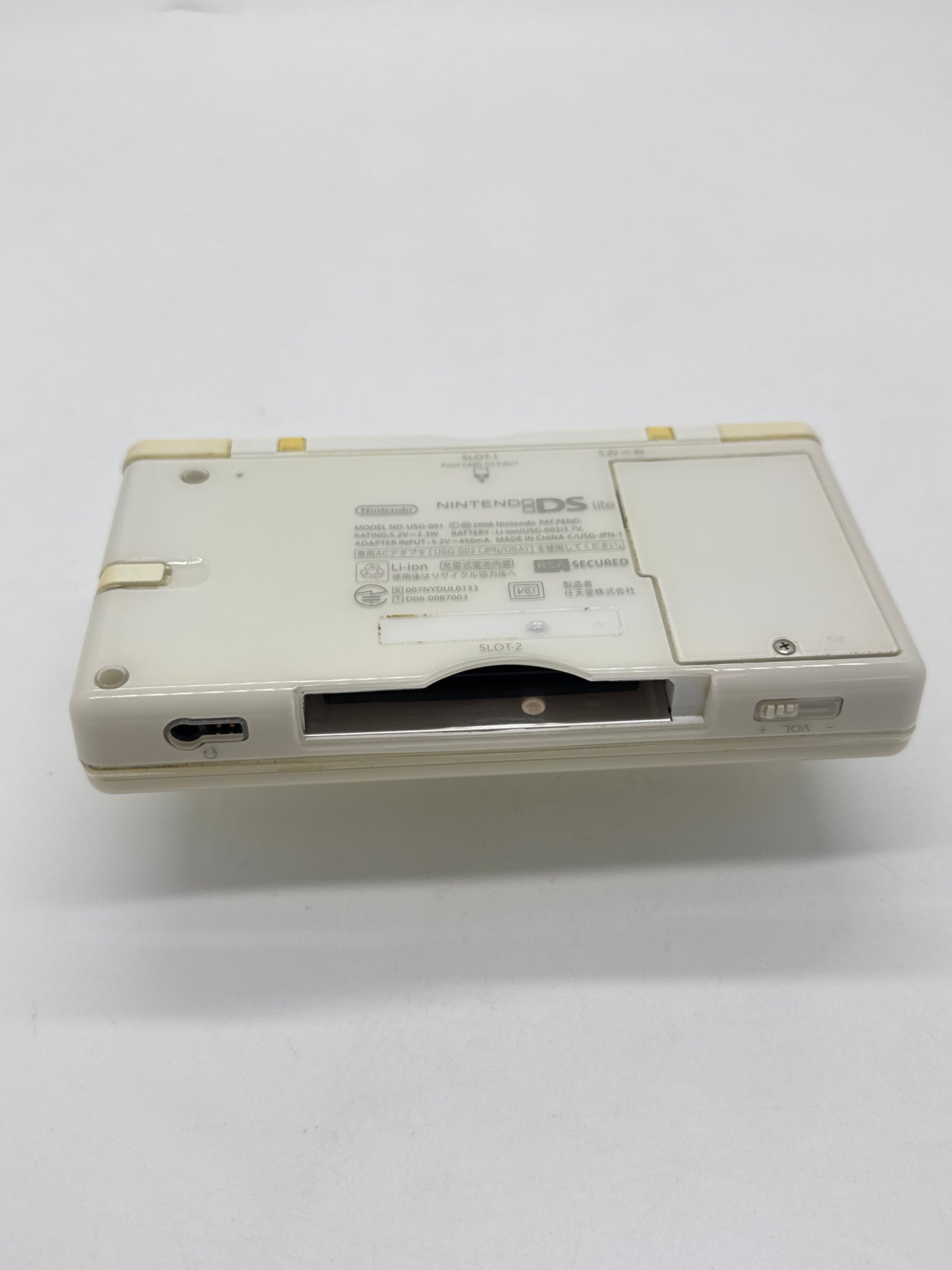 Nintendo DS Lite USG-001 Polar White Console w/ Stylus #46