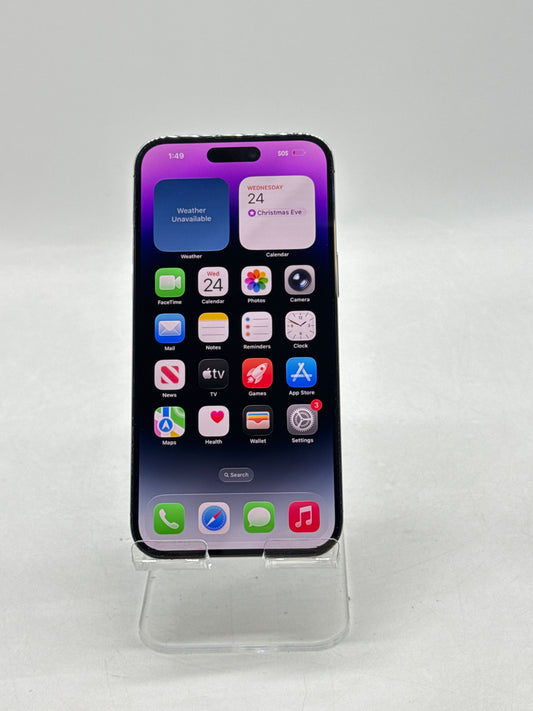 Unlocked Apple iPhone 14 Pro Max A2651 512GB Deep Purple 80% Battery Health
