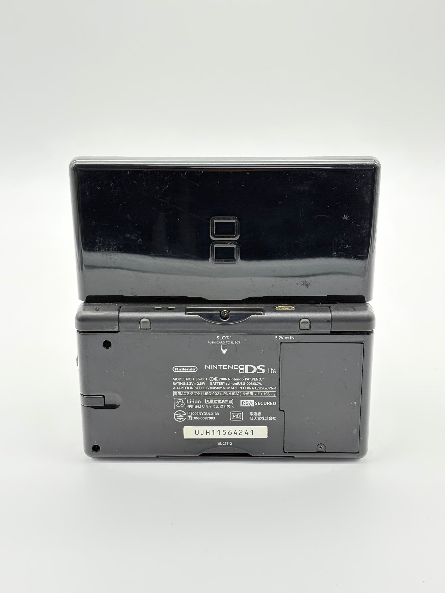 Nintendo DS Lite USG-001 Black Console UNTESTED AS IS #308