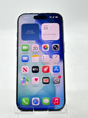US Sprint/T-Mobile Apple iPhone 17 A3258 256GB Black 99% BH - Cracked Lens read!