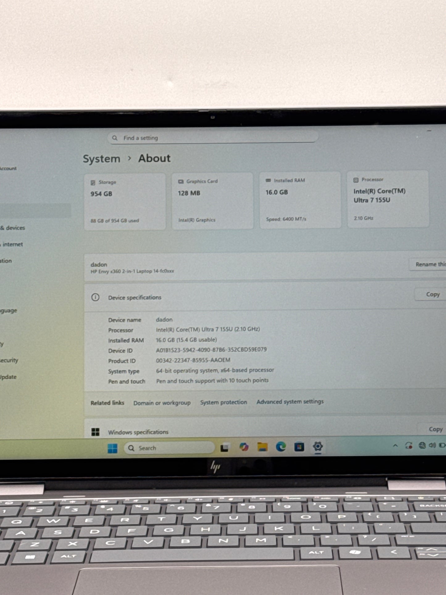 HP Envy x360 2-in-1 Laptop 14" Touch Core Ultra 7 155U 16GB RAM 1TB SSD