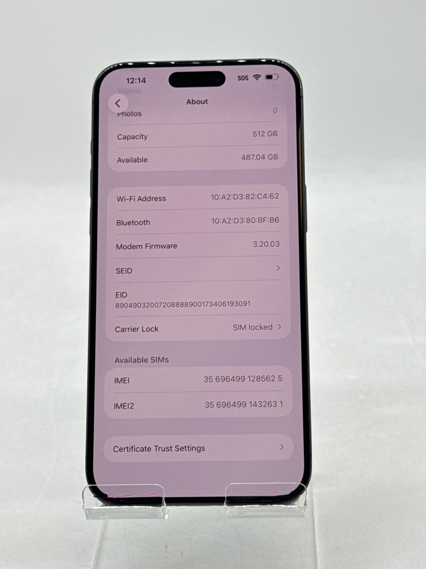 US Xfinity Mobile Apple iPhone 15 Pro Max A2849 512GB Black 83% Battery health