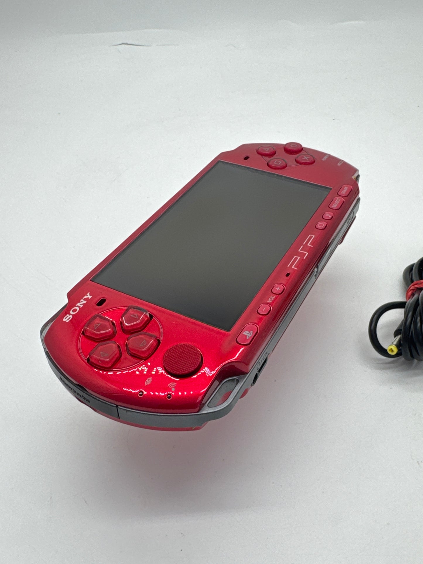 Sony PSP-3000 Red Console #58 w/ 2400mAh Battery & Charger