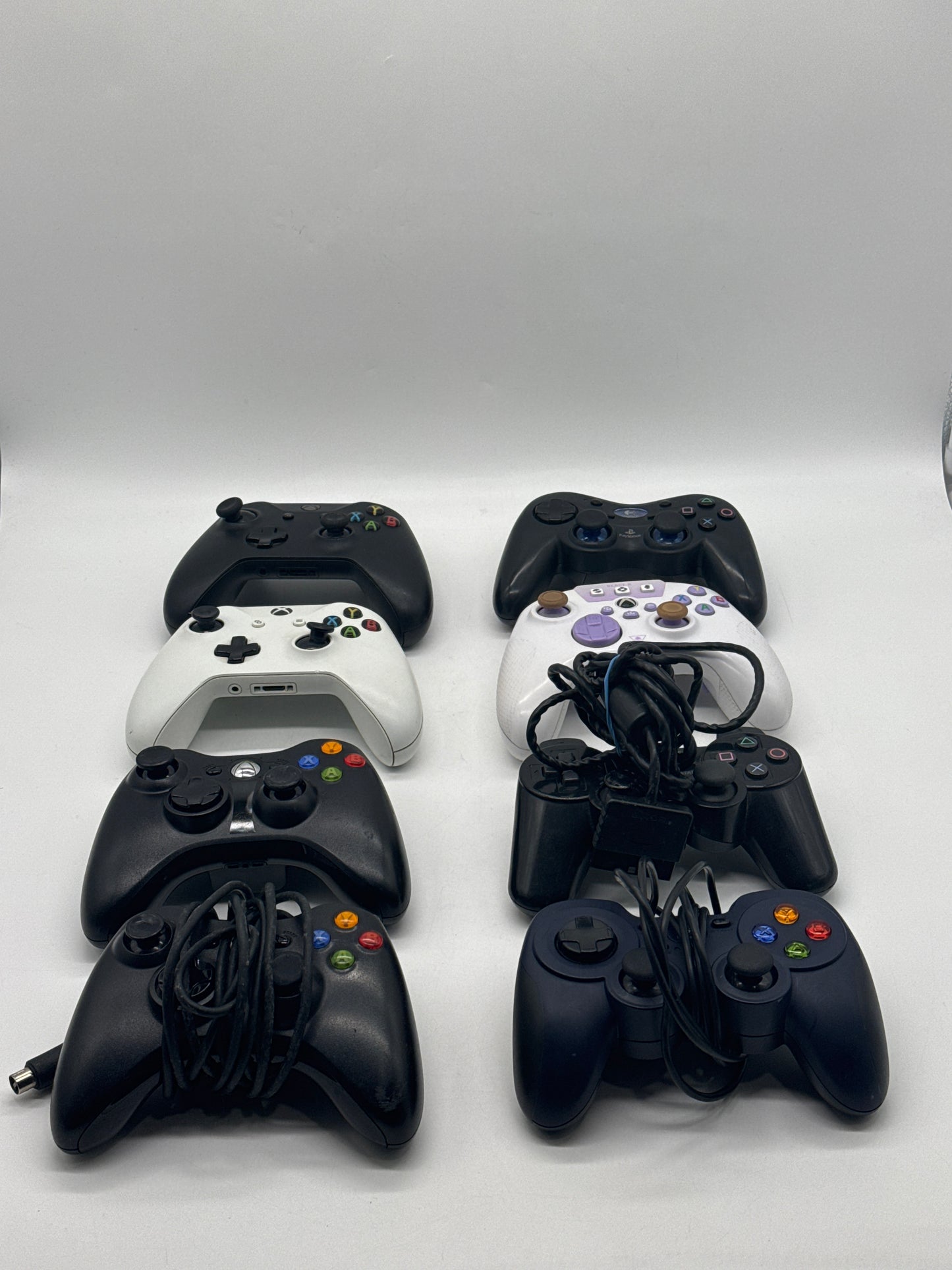 Lot of 8 Broken Xbox & PlayStation Controllers Untested Cleaned & Sanitized
