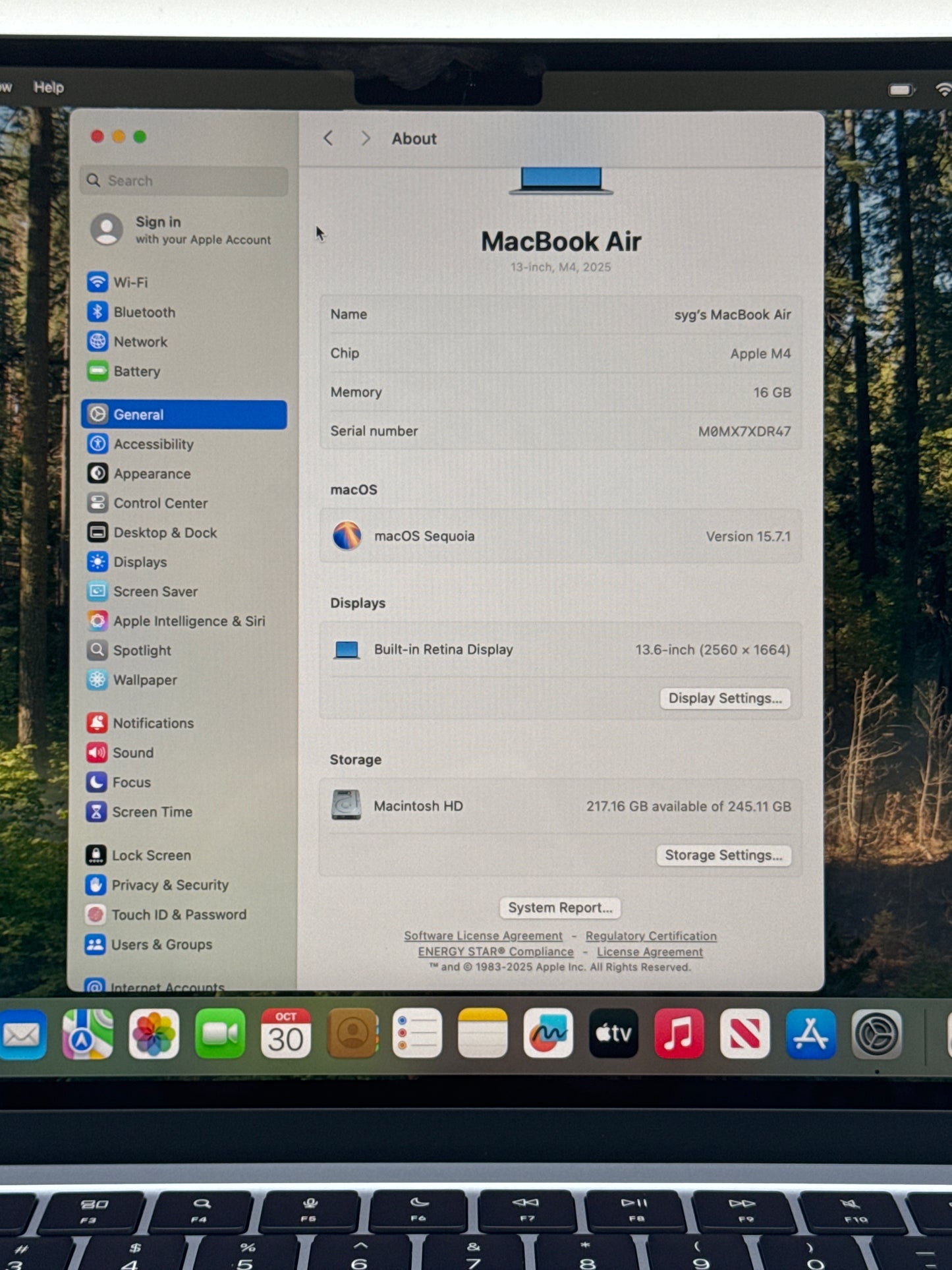 2025 Apple MacBook Air 13" A3240 M4 8C GPU 4.5GHz 16GB 256GB Blue