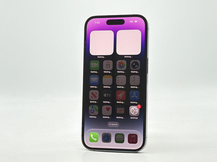 Unlocked Apple iPhone 14 Pro A2650 128GB Deep Purple - Cracked Read!
