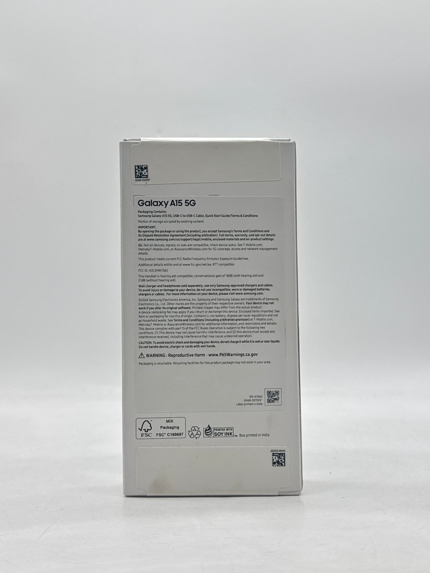 Metro Samsung Galaxy A15 5G 6.5" SM-A156U 64GB 4GB RAM Blue Black - New in Box