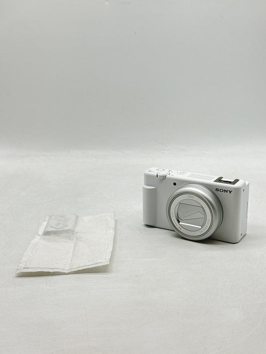 Sony ZV-1 II 20.1MP Digital Camera White ZV-1M2 - MINT