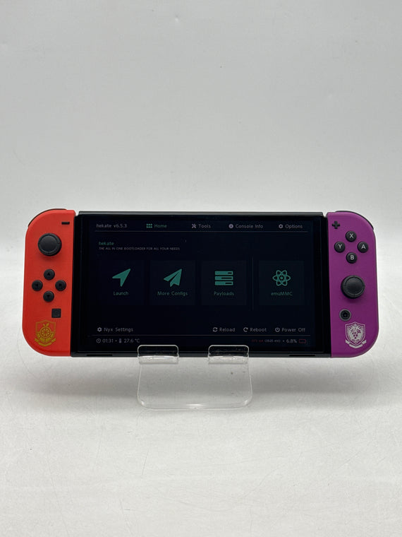 Nintendo Switch Oled HEG-001 Pokemon Scarlet and Violet Edition Handheld Console