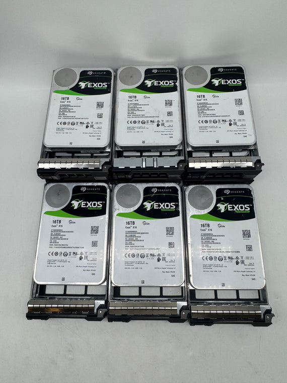 Lot of 9 Seagate Exos X16 2KH203-003 16TB 3.5" Enterprise Hard Drive