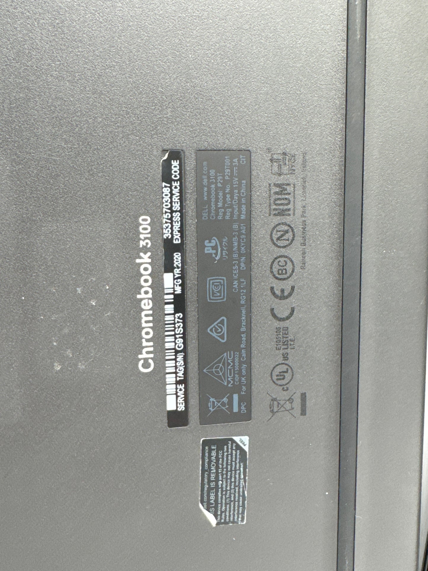 Lot of 3 ChromeBook - Untested