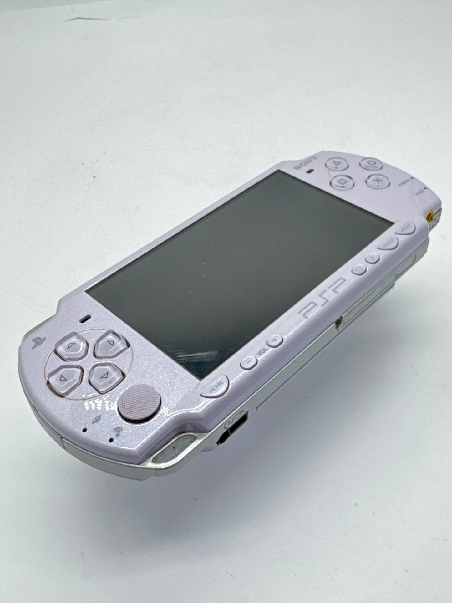 Sony PSP-2000 Lavender Console #224 No Battery or Lid No Charger Bad Power Button AS IS