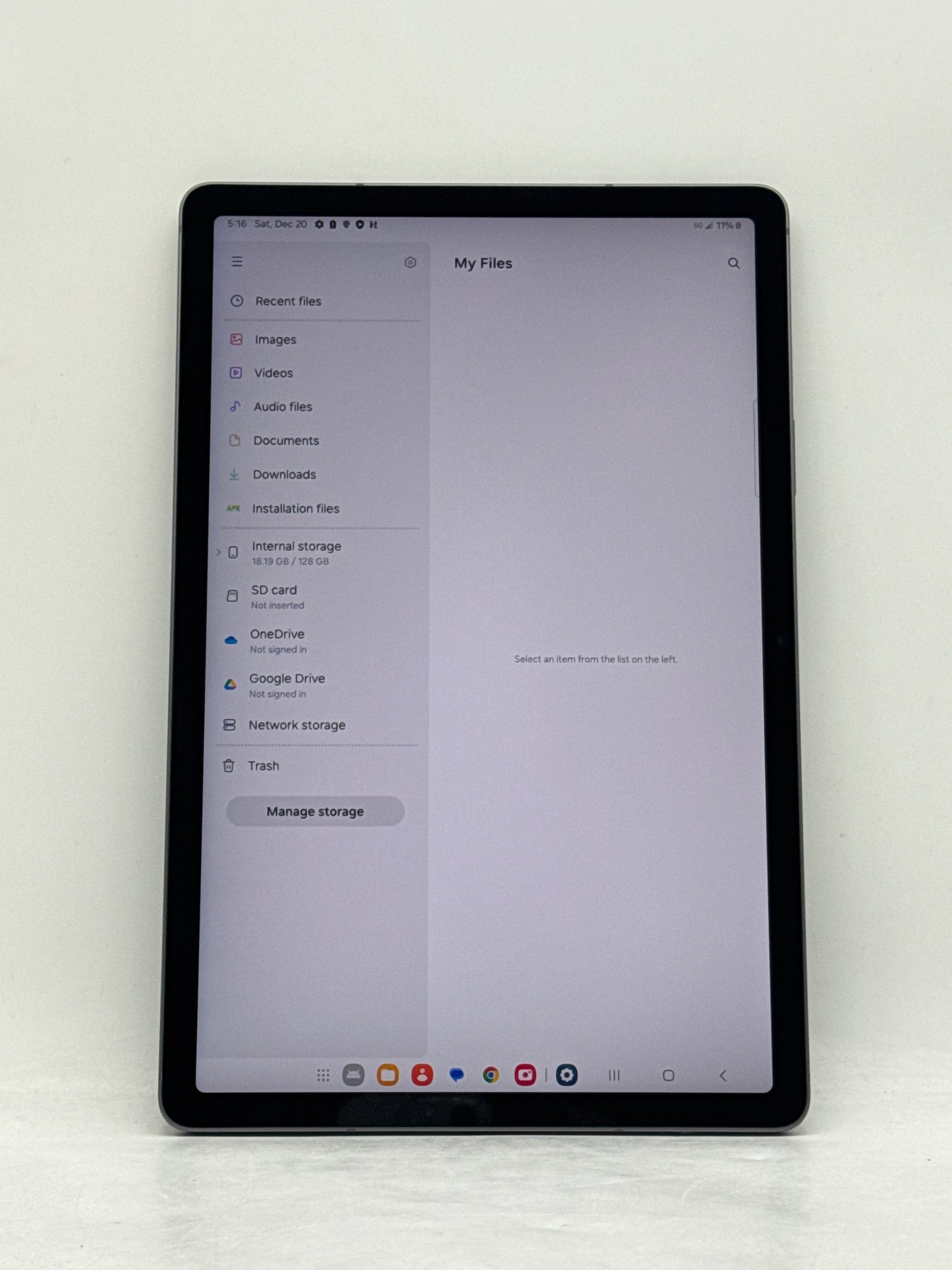 Verizon Samsung Galaxy Tab S9 FE 5G 10.9" SM-X518U 128GB 6GB RAM Gray