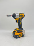 DeWalt DCF845 20V MAX 1/4" Brushless Impact Driver Yellow 1 Battery Used image 1