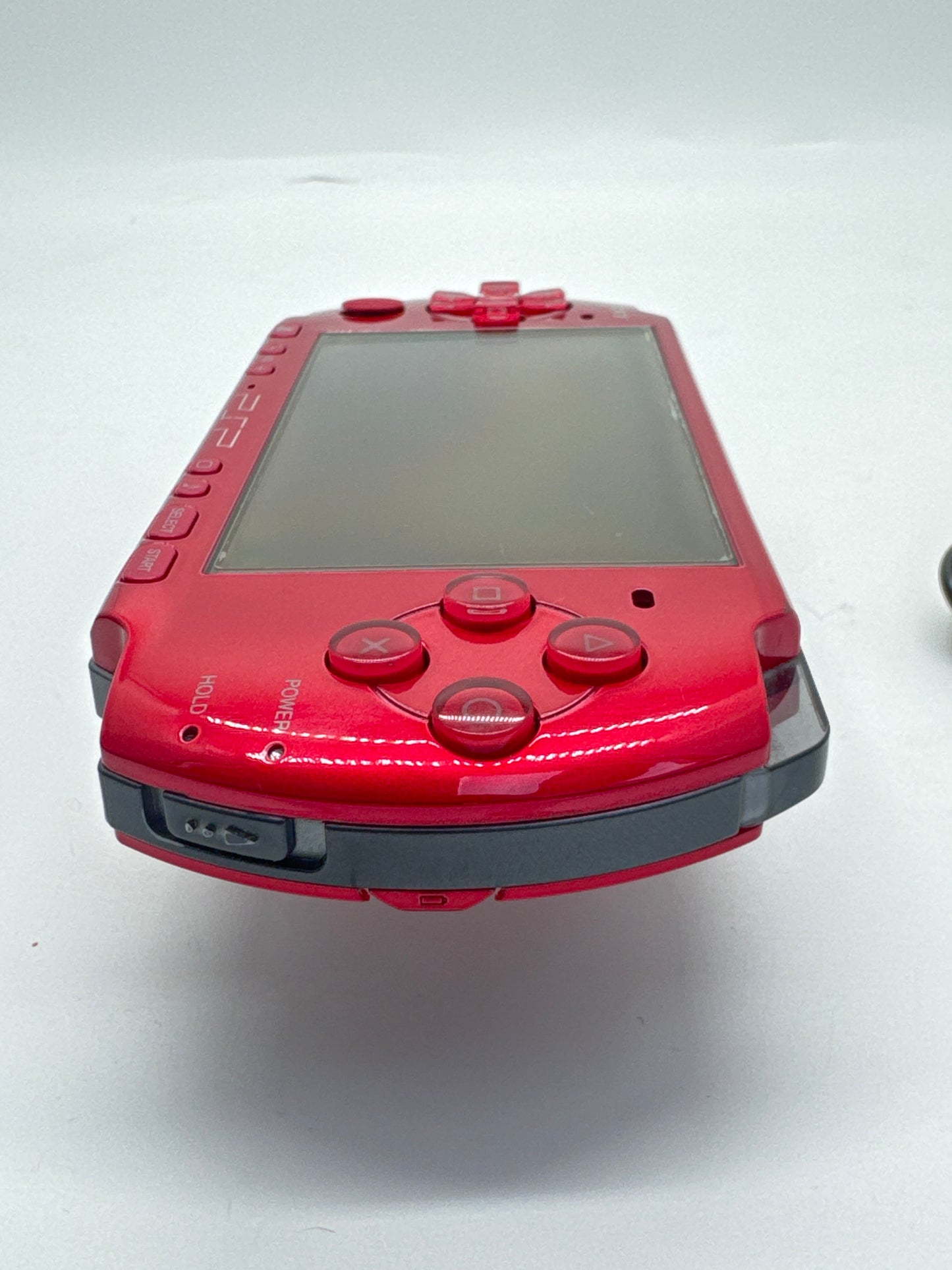 Sony PSP-3000 Radiant Red Console w/ Charger #72 No Battery No Lid AS IS