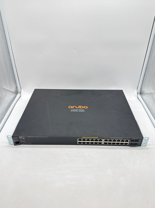 Lot of 2 Aruba 2530-24G PoE+ J9773A 24-Port Gigabit Network Switch
