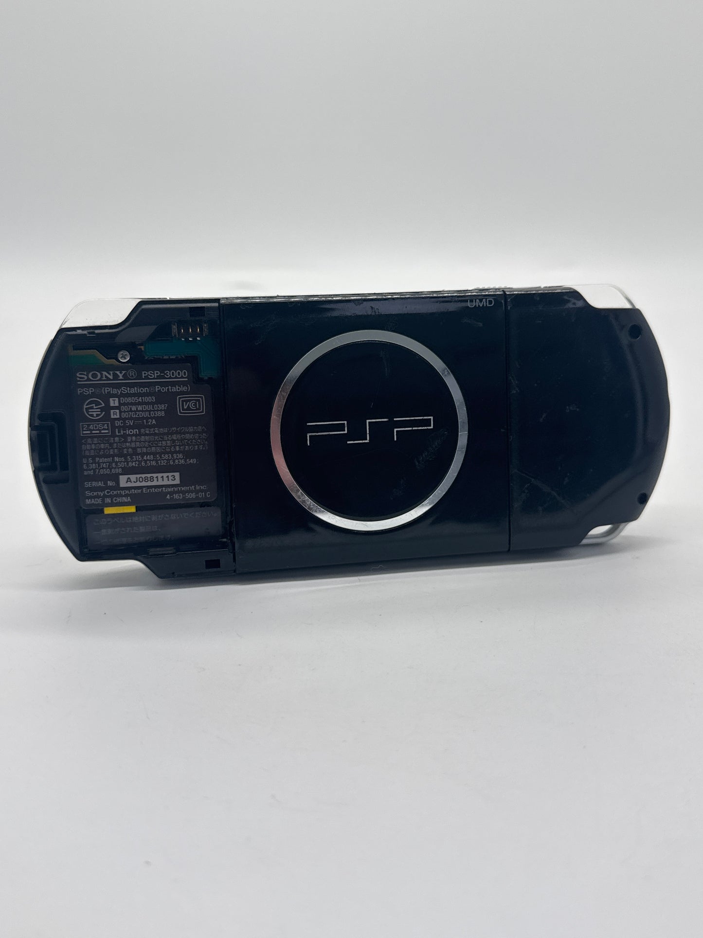 Sony PSP-3000 Piano Black Console Only #107 No Battery No Charger JUNK AS IS
