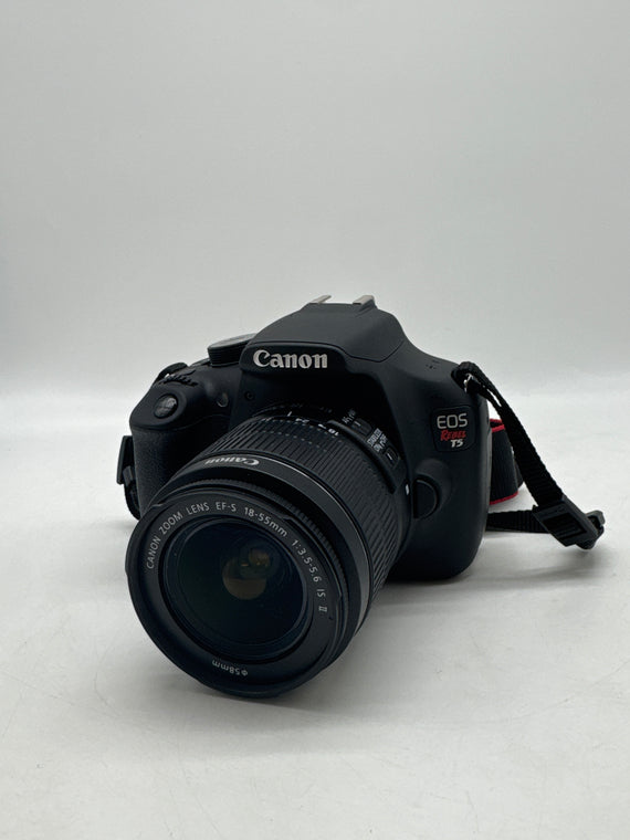 Canon EOS Rebel T5 24.1MP DSLR w/ EF-S 18-55mm Lens Black - Used