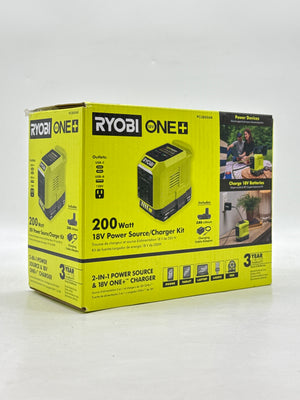 Ryobi PCLBG06K 18v One + 200 watt 18v Power Source/Charger - New