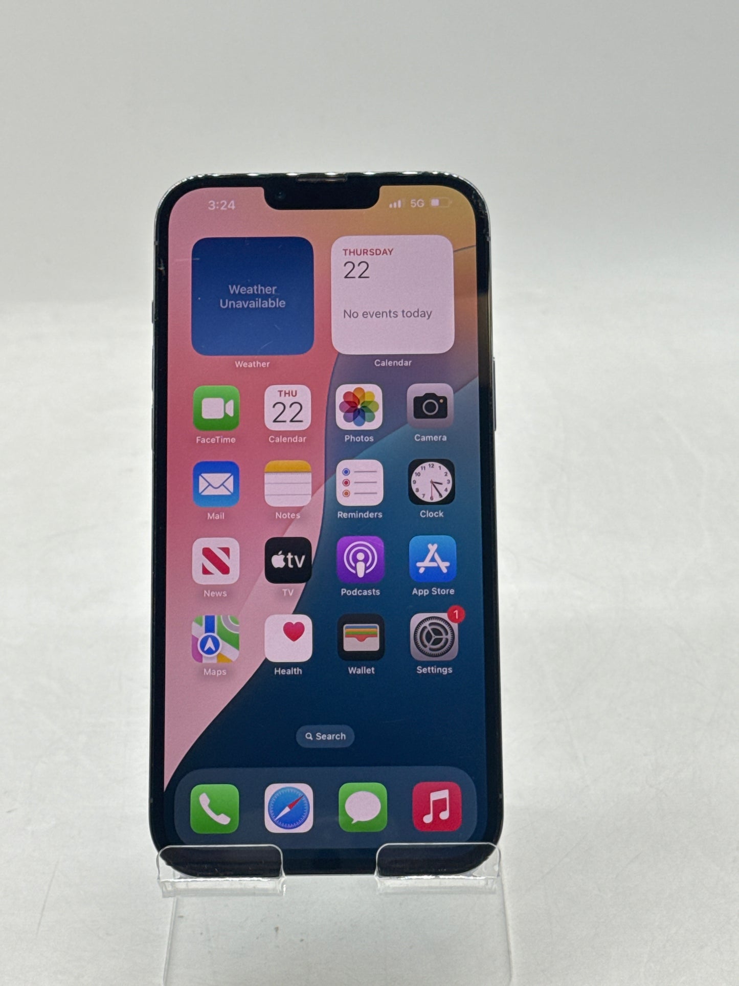 Unlocked Apple iPhone 13 Pro Max A2484 256GB Sierra Blue - Service Battery 77%