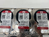 Lot of 5 WD Red WD60EFRX-68MYN1 6TB 3.5" SATA NAS Hard Drive image 3