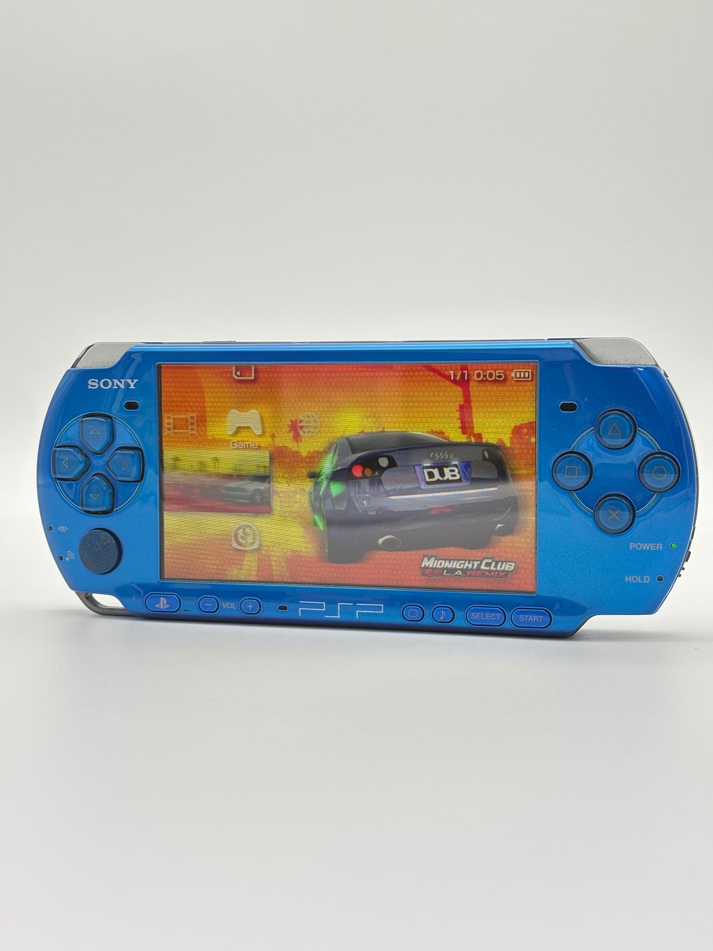 Sony PSP-3000 Vibrant Blue Console #217 w/1200 mAh Battery !Read