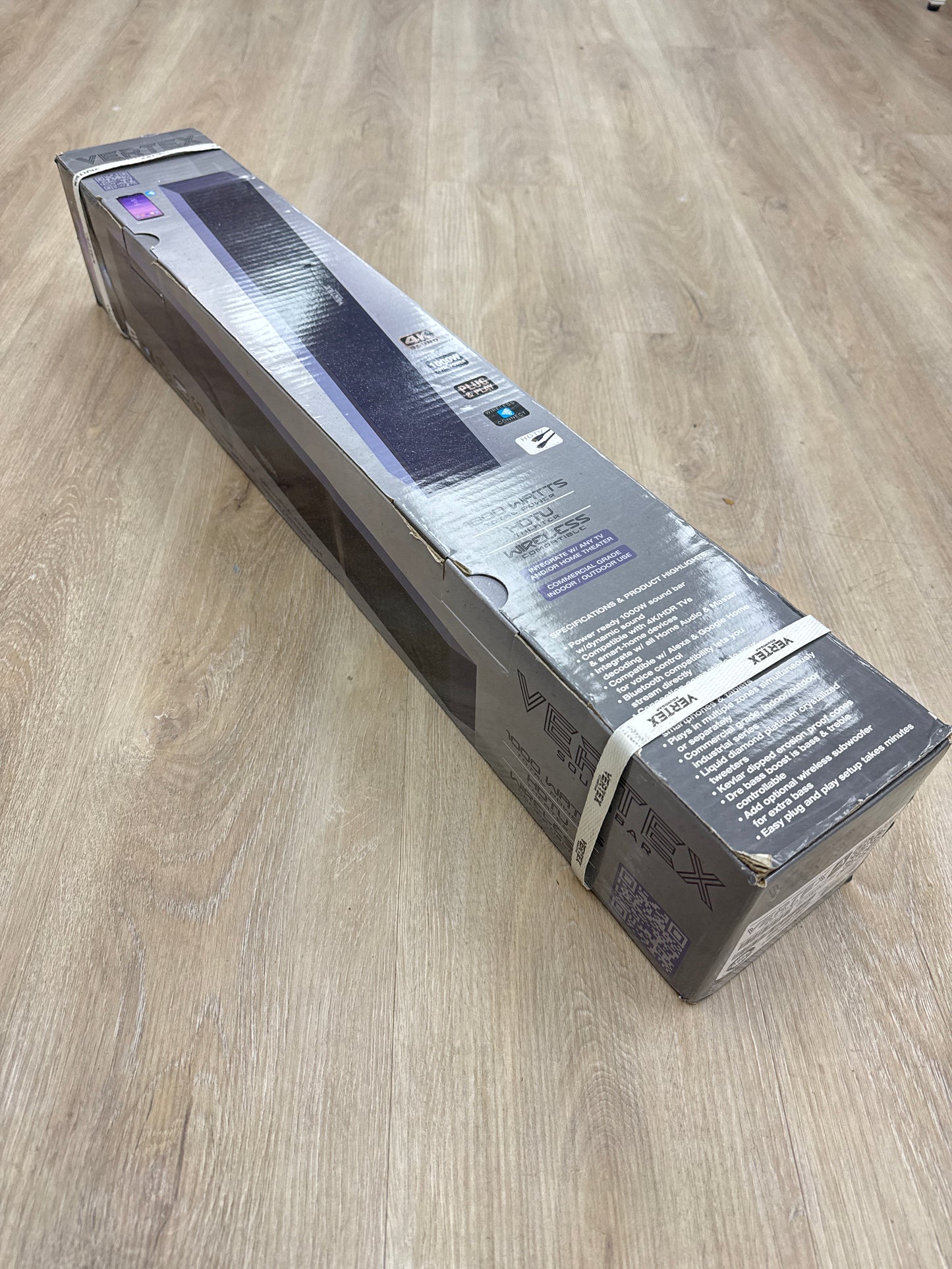 Vertex Soundbar 1000 Watts Wireless Compatible Home Theater Speaker FACTORY SEALED