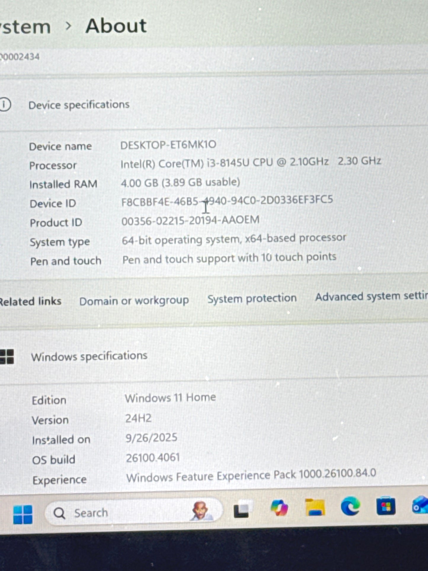 Onn 100002434 2-IN-1 13.3" FHD Touchscreen i5-8145U @2.10GHz 4GB RAM 128GB SSD