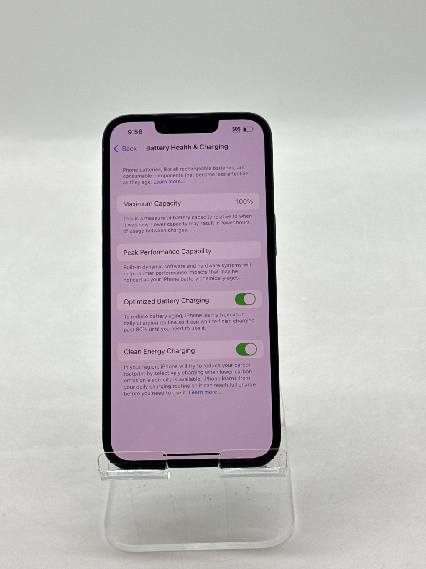 T-Mobile Apple iPhone 14 A2649 128GB Midnight 100% Battery Health