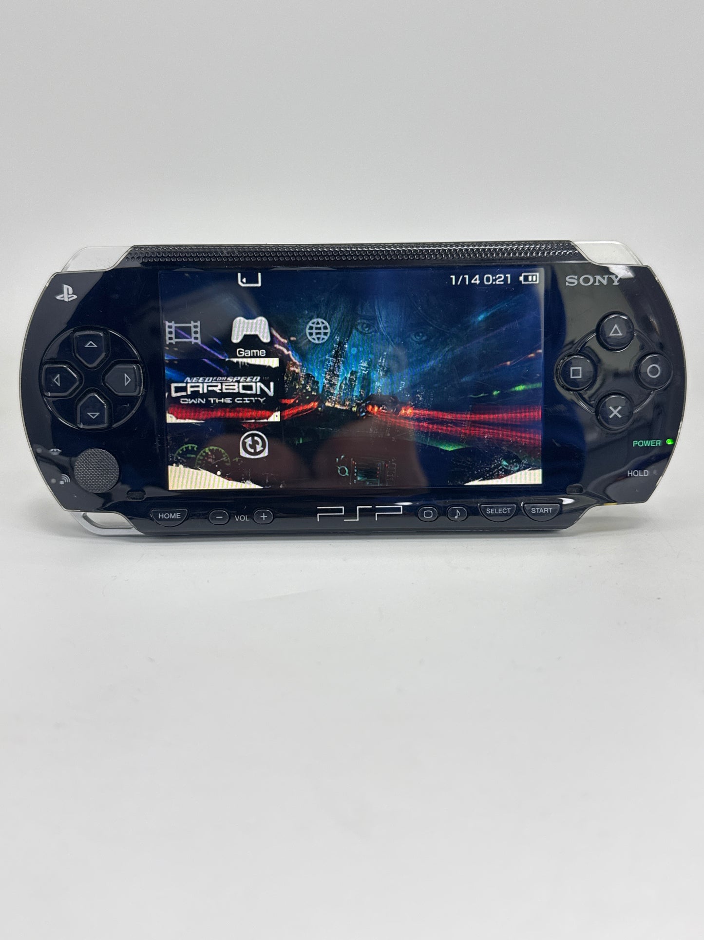 Sony PSP-1000 Piano Black Console #74 w/3600mAh Battery & No Charger